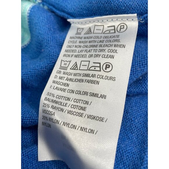 Denim and Co Reg Border Stripe Open Front Long Sleeve Cardigan Womens Small NEW - Picture 7 of 8